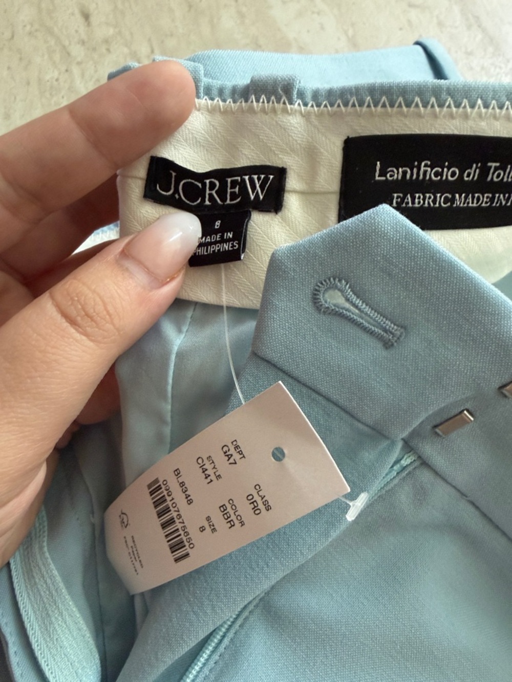 J. Crew Light Blue Women’s Pants - Picture 2 of 2